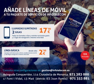 Añade el móvil a tu pack Infotelecom